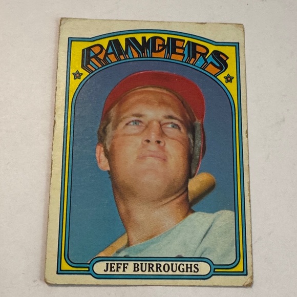 1972 #191 Jeff Burroughs Vintage Rangers Baseball Card